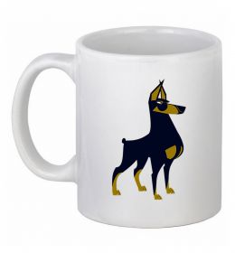 Чашка керамическая Doberman standing