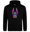 Мужская толстовка (худи) Colored doberman Черный фото