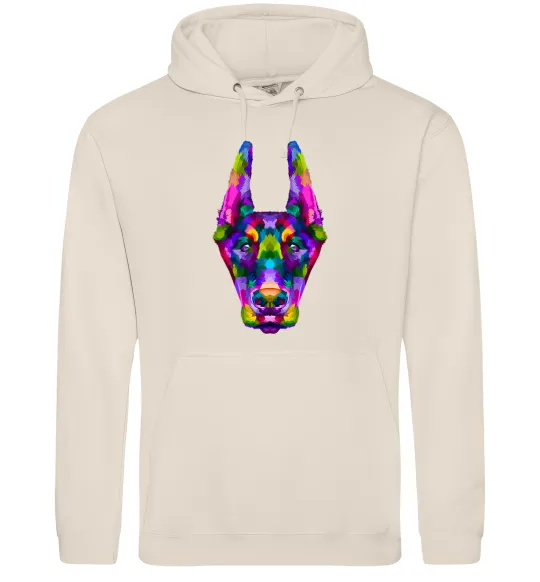 Мужская толстовка (худи) Colored doberman Таш фото