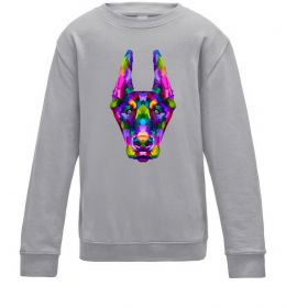 Детский Свитшот Colored doberman