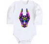 Детский боди Colored doberman Белый фото
