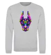 Свитшот Colored doberman Серый меланж фото