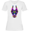 Женская футболка Colored doberman Белый Женская футболка Colored doberman Белый фото