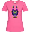 Женская футболка Colored doberman Ярко-розовый Женская футболка Colored doberman Ярко-розовый фото