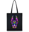 Еко-сумка Colored doberman Чорний фото