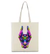Еко-сумка Colored doberman Бежевий фото