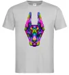 Мужская футболка Colored doberman Серый фото