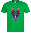 Мужская футболка Colored doberman Зеленый фото