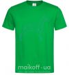 Мужская футболка Бирюзовый доберман Зеленый фото