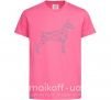 Дитяча футболка Бирюзовый доберман Яскраво-рожевий фото