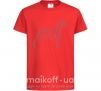Детская футболка Бирюзовый доберман Красный фото