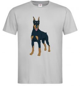 Мужская футболка Доберман стоїть