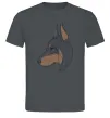 Чоловіча футболка Доберман портрет Графіт Чоловіча футболка Доберман портрет Графіт фото