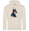Мужская толстовка (худи) Watercolor doberman Таш фото