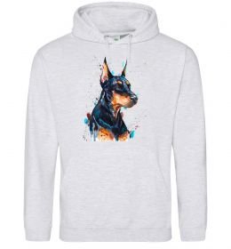Жіноча толстовка (худі) Watercolor doberman
