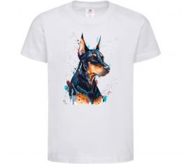 Дитяча футболка Watercolor doberman