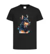 Детская футболка Watercolor doberman Черный фото