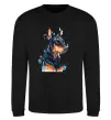 Світшот Watercolor doberman Чорний Світшот Watercolor doberman Чорний фото