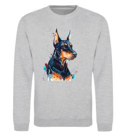 Свитшот Watercolor doberman