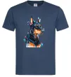 Мужская футболка Watercolor doberman Темно-синий Мужская футболка Watercolor doberman Темно-синий фото
