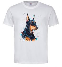Чоловіча футболка Watercolor doberman Чоловіча футболка Watercolor doberman