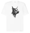 Футболка Оверсайз Морда добермана Белый фото