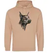 Жіноча толстовка (худі) Морда добермана Пісочний фото