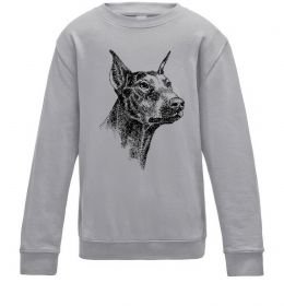 Дитячий світшот Морда добермана