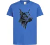 Дитяча футболка Морда добермана Яскраво-синій фото