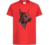 Дитяча футболка Морда добермана Червоний фото
