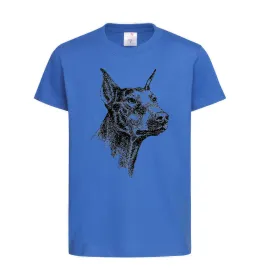 Детская футболка Watercolor doberman Белый фото
