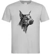 Мужская футболка Морда добермана Серый Мужская футболка Морда добермана Серый фото
