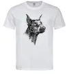 Мужская футболка Морда добермана Белый Мужская футболка Морда добермана Белый фото