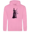 Мужская толстовка (худи) Доберман Розовый фото