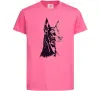 Дитяча футболка Доберман Яскраво-рожевий фото