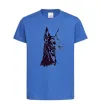 Детская футболка Доберман Ярко-синий фото
