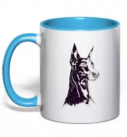 Чашка с цветной ручкой