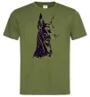 Чоловіча футболка Доберман Оливковий фото