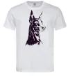 Чоловіча футболка Доберман Білий фото