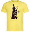 Чоловіча футболка Доберман Лимонний фото