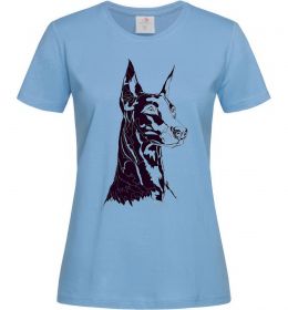 Женская футболка Доберман Женская футболка Доберман