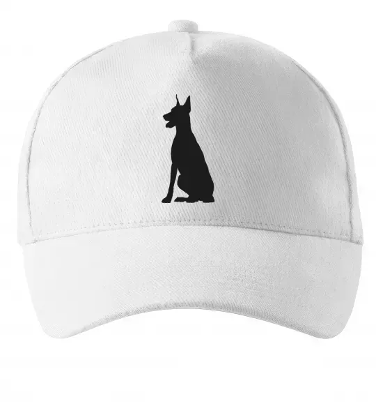 Кепка Black doberman Белый фото