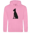 Чоловіча толстовка (худі) Black doberman Рожевий фото