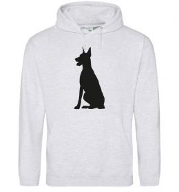 Мужская толстовка (худи) Black doberman Мужская толстовка (худи) Black doberman