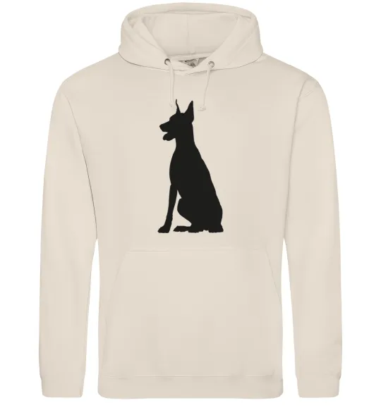 Мужская толстовка (худи) Black doberman Таш фото
