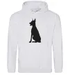 Жіноча толстовка (худі) Black doberman Сірий меланж фото