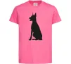 Дитяча футболка Black doberman Яскраво-рожевий Дитяча футболка Black doberman Яскраво-рожевий фото