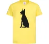 Дитяча футболка Black doberman Лимонний Дитяча футболка Black doberman Лимонний фото