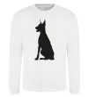 Свитшот Black doberman Белый фото