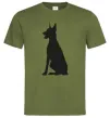 Чоловіча футболка Black doberman Оливковий Чоловіча футболка Black doberman Оливковий фото